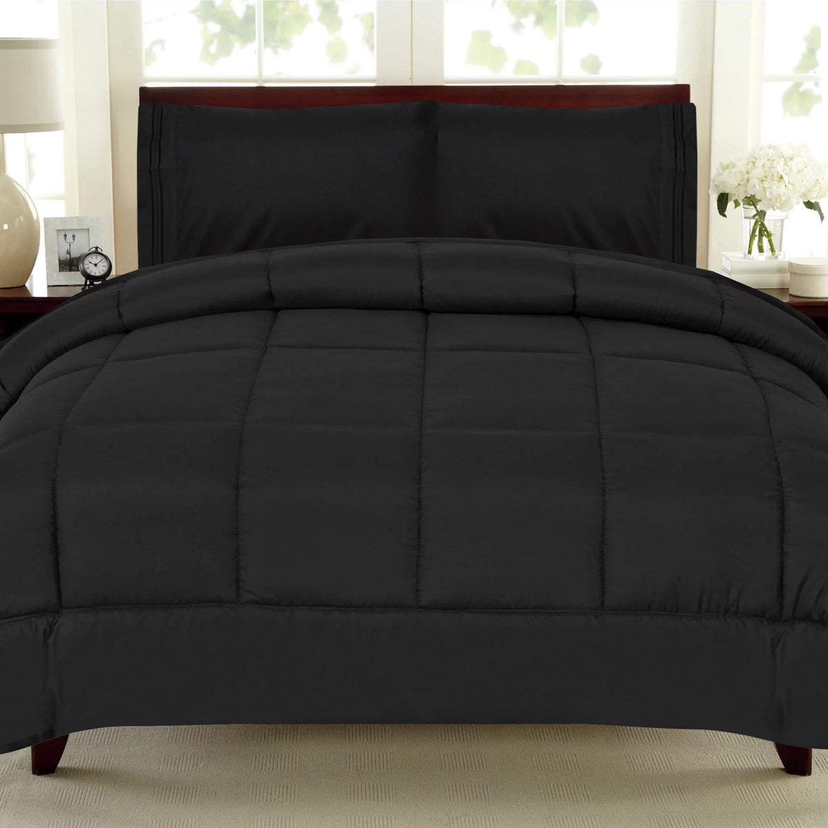Black 5 Piece Bed in a Bag Comforter Set King H248123