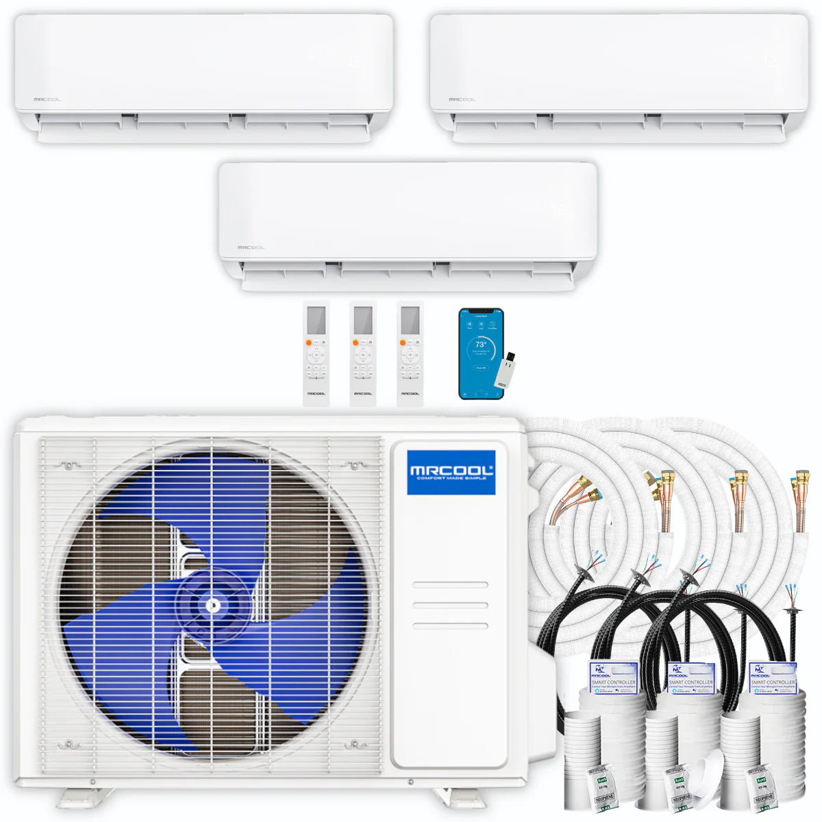 27,000 BTU 3 Zone Ductless Air Conditioner and Heat Pump R501953