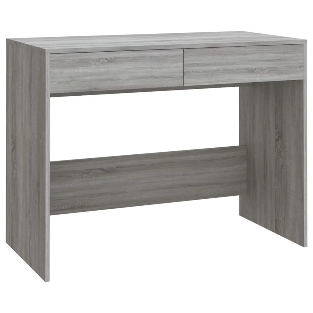 Gray Engineered Wood Writing Desk J399