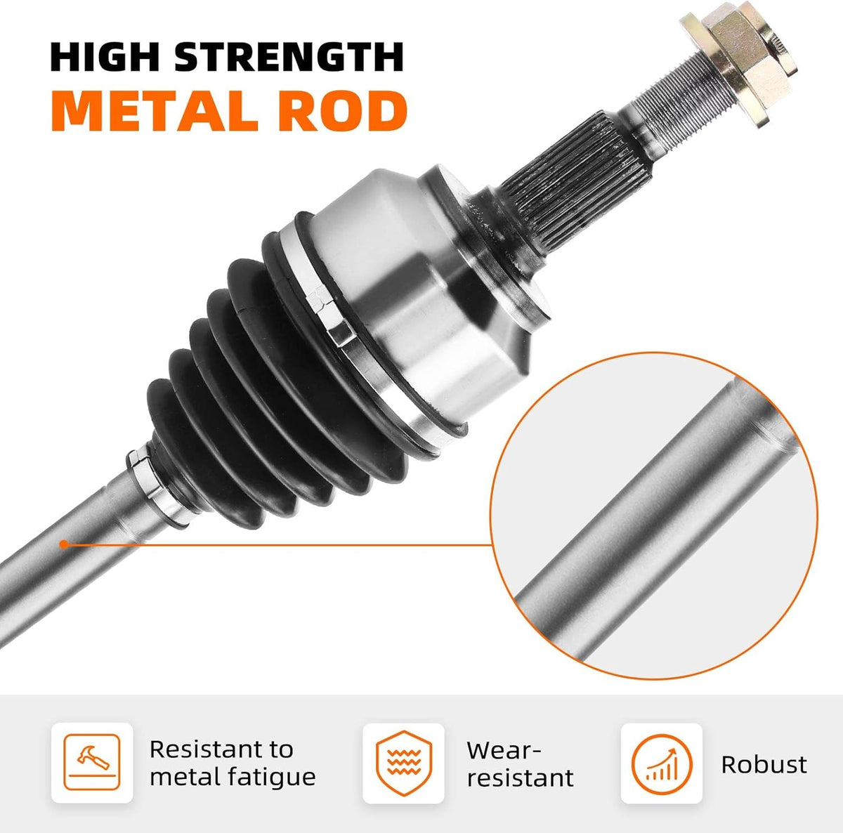 CV Axle Shaft Left Front Driver Side 4WD Pack of 2 D8433
