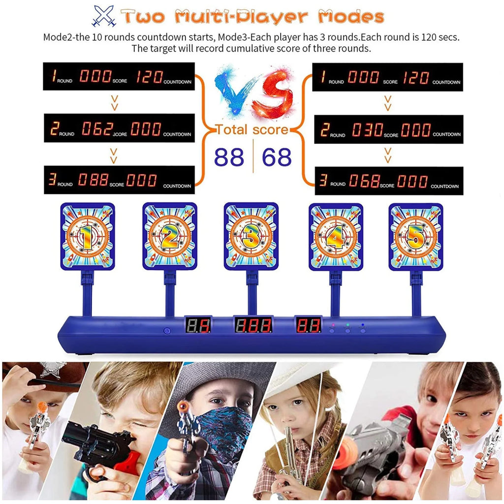 Electronic Shooting Targets for Nerf Guns Practice Q4462