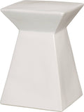 White Upright Stool M5054