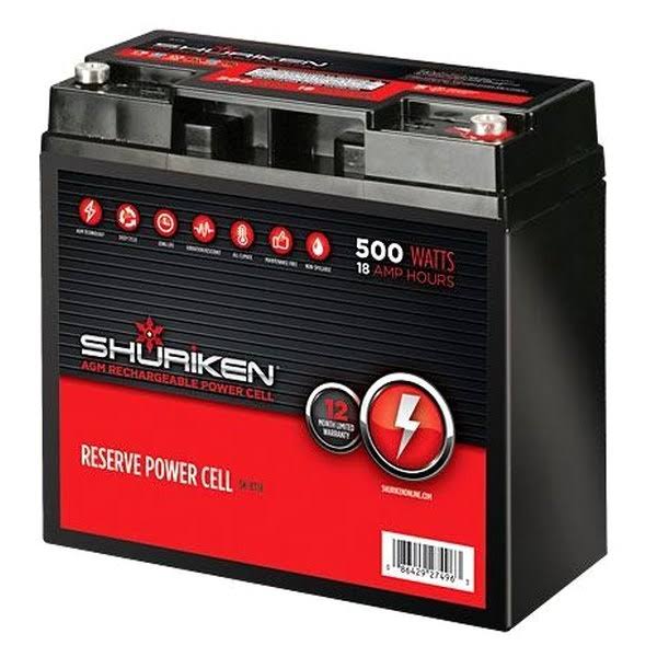 12-Volt AGM Battery 500W 18 Amp Hours Q55998