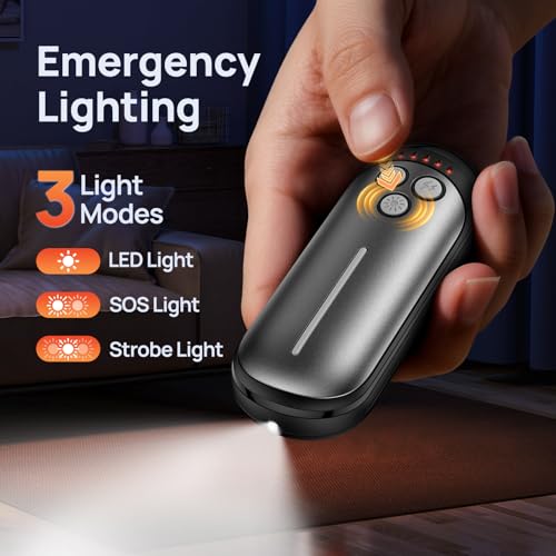Rechargeable Hand Warmers 2 Pack, 6000mAh Electric Hand Warmer D12562
