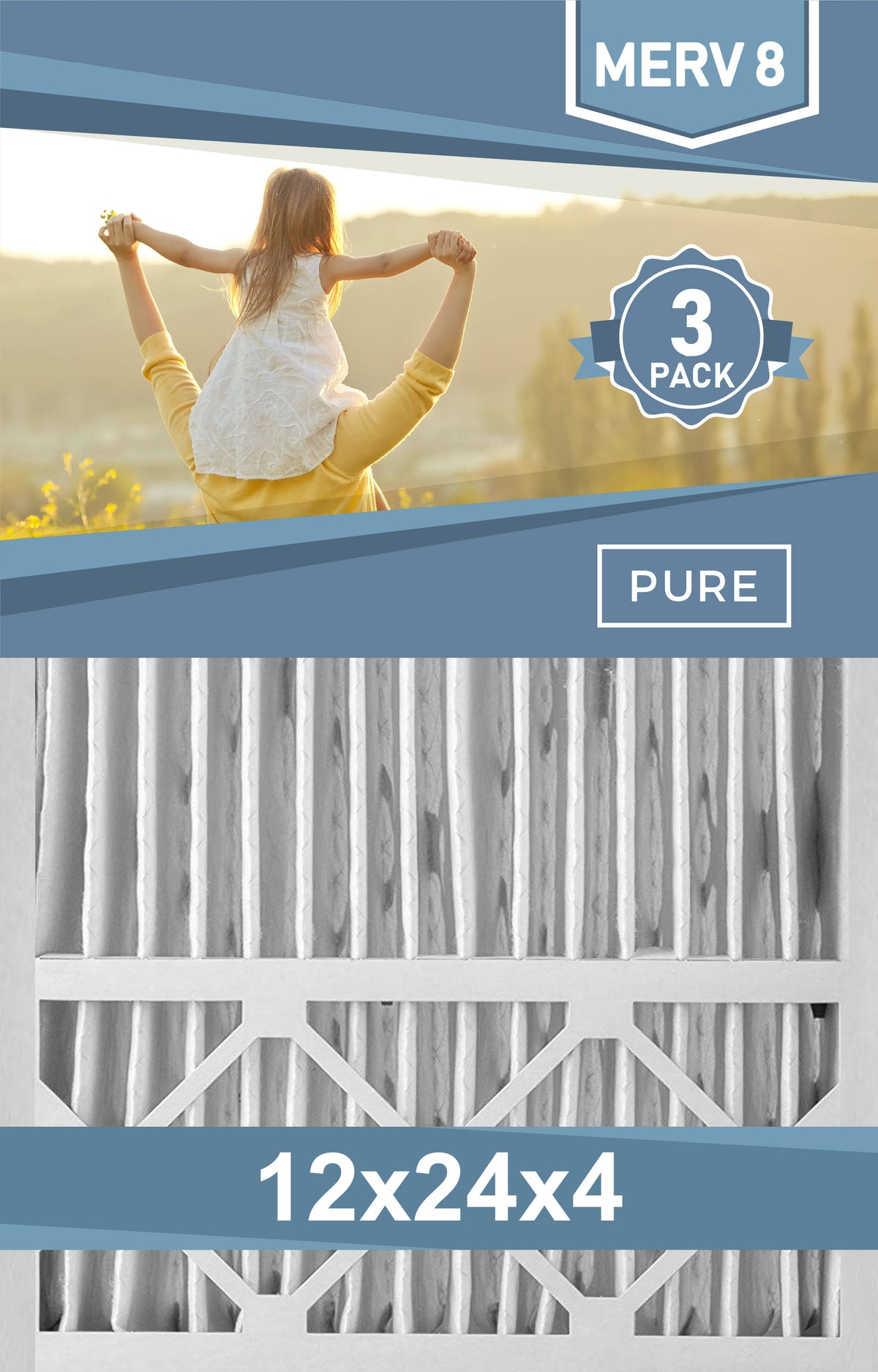 12x24x4 MERV 8 Air Filter 6 Pack L78496