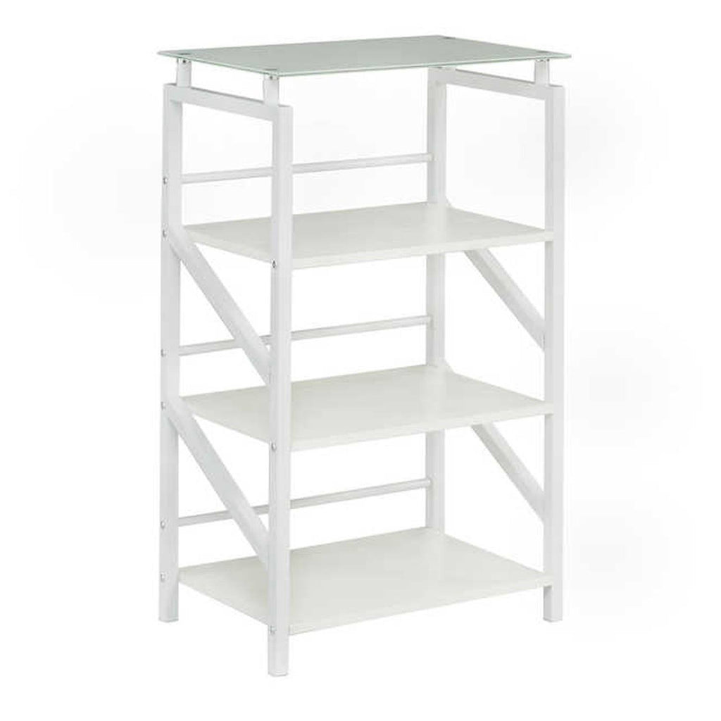 Black Glass Top Bookcase J133173