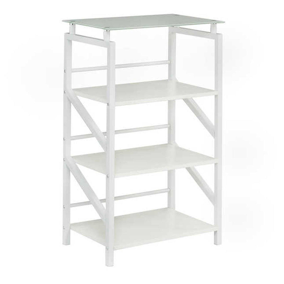 Black Glass Top Bookcase J133173