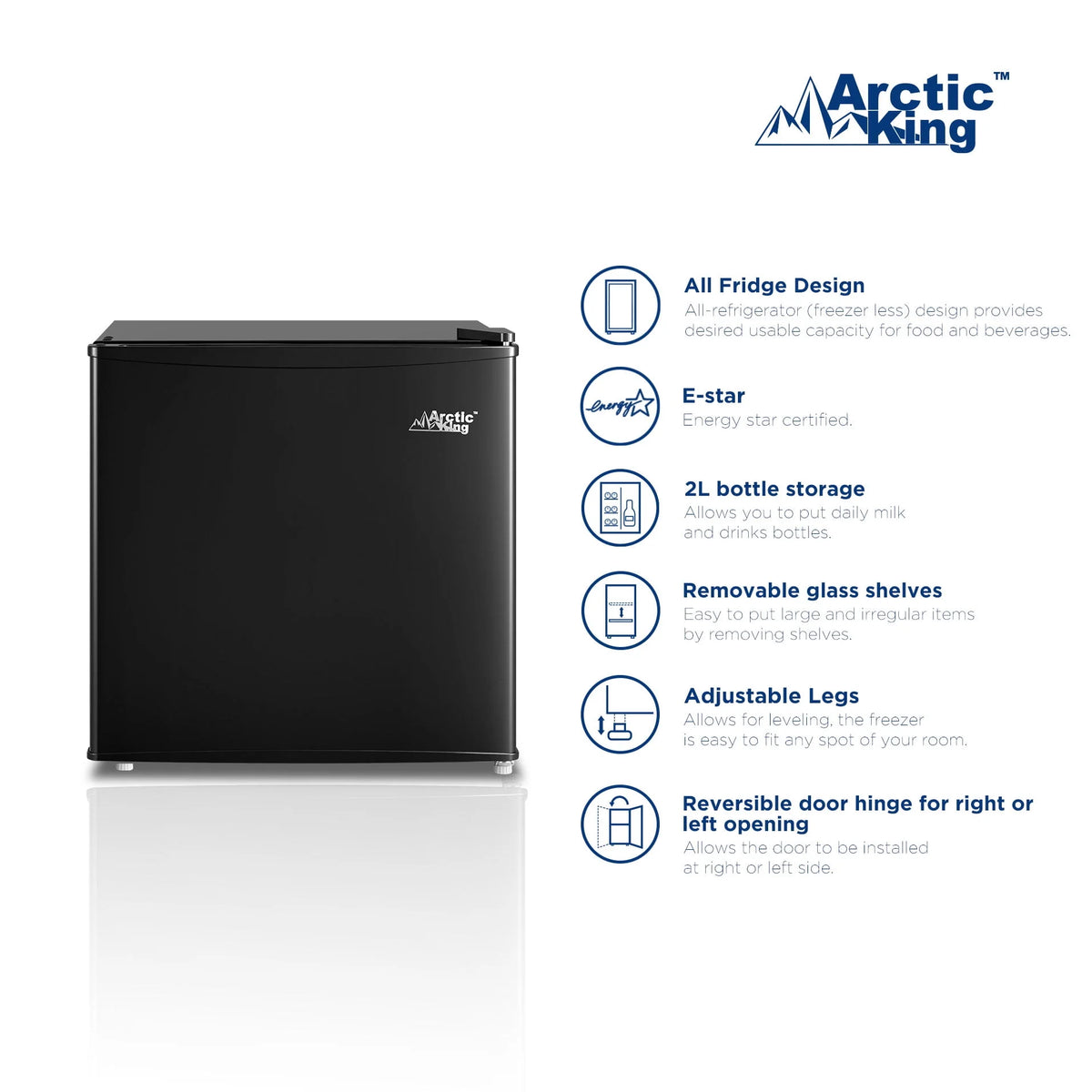 1.7 Cu ft Black Mini Fridge N722732