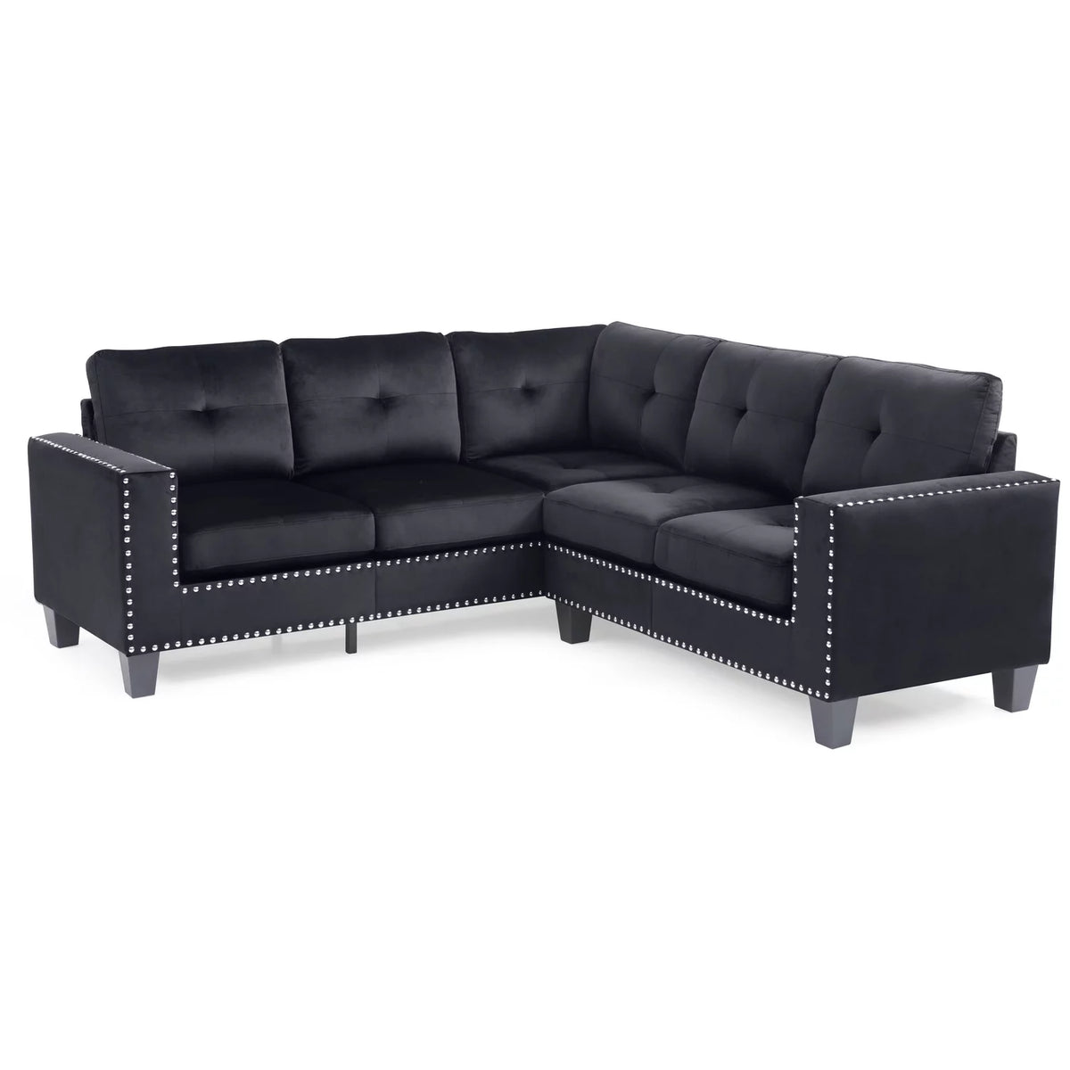 Black Sectional E425759