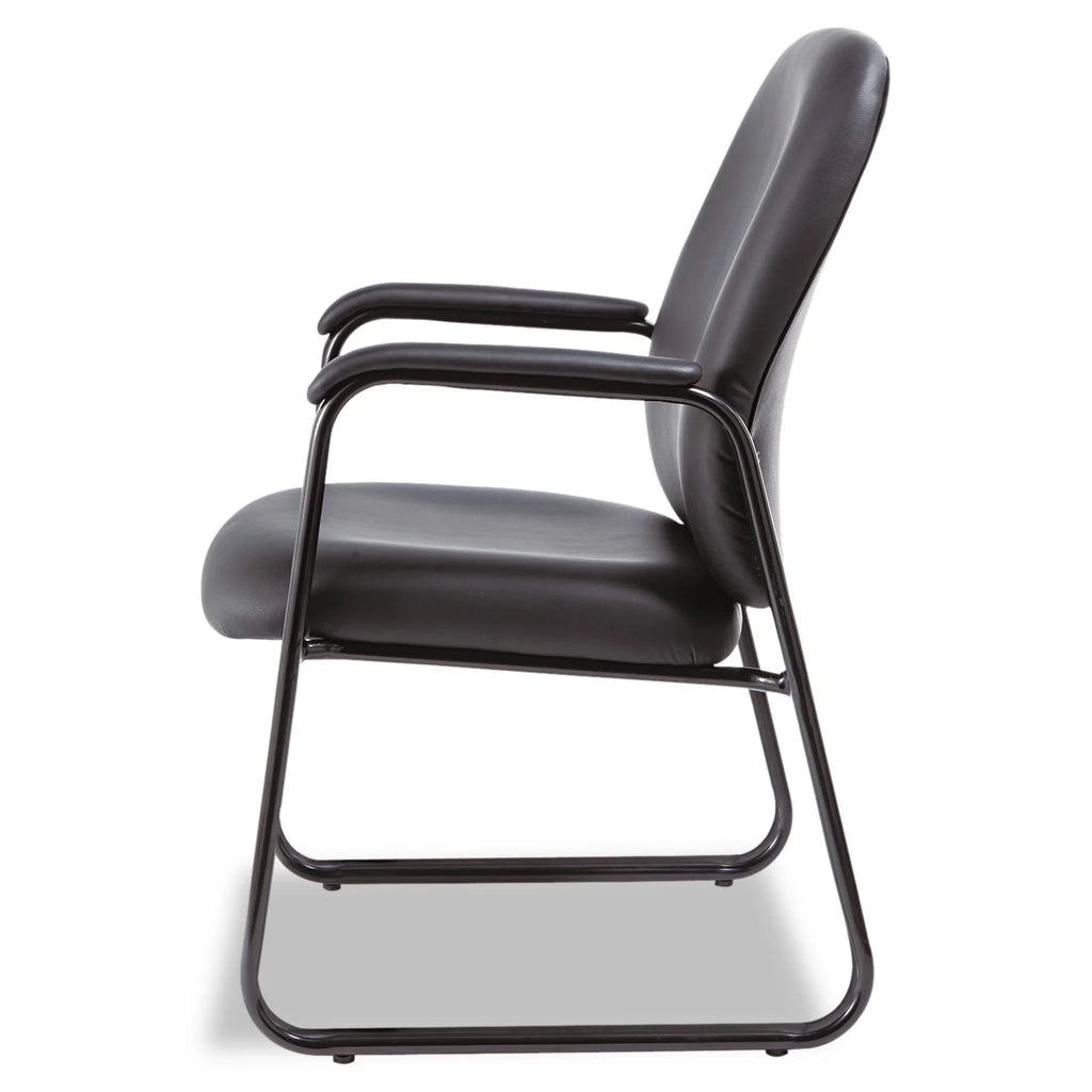 Black Leather Guest Chair D71473