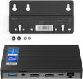 Fanless Mini PC 8G 256GB 4K Dual HDMI Gigabit Ethernet C6045