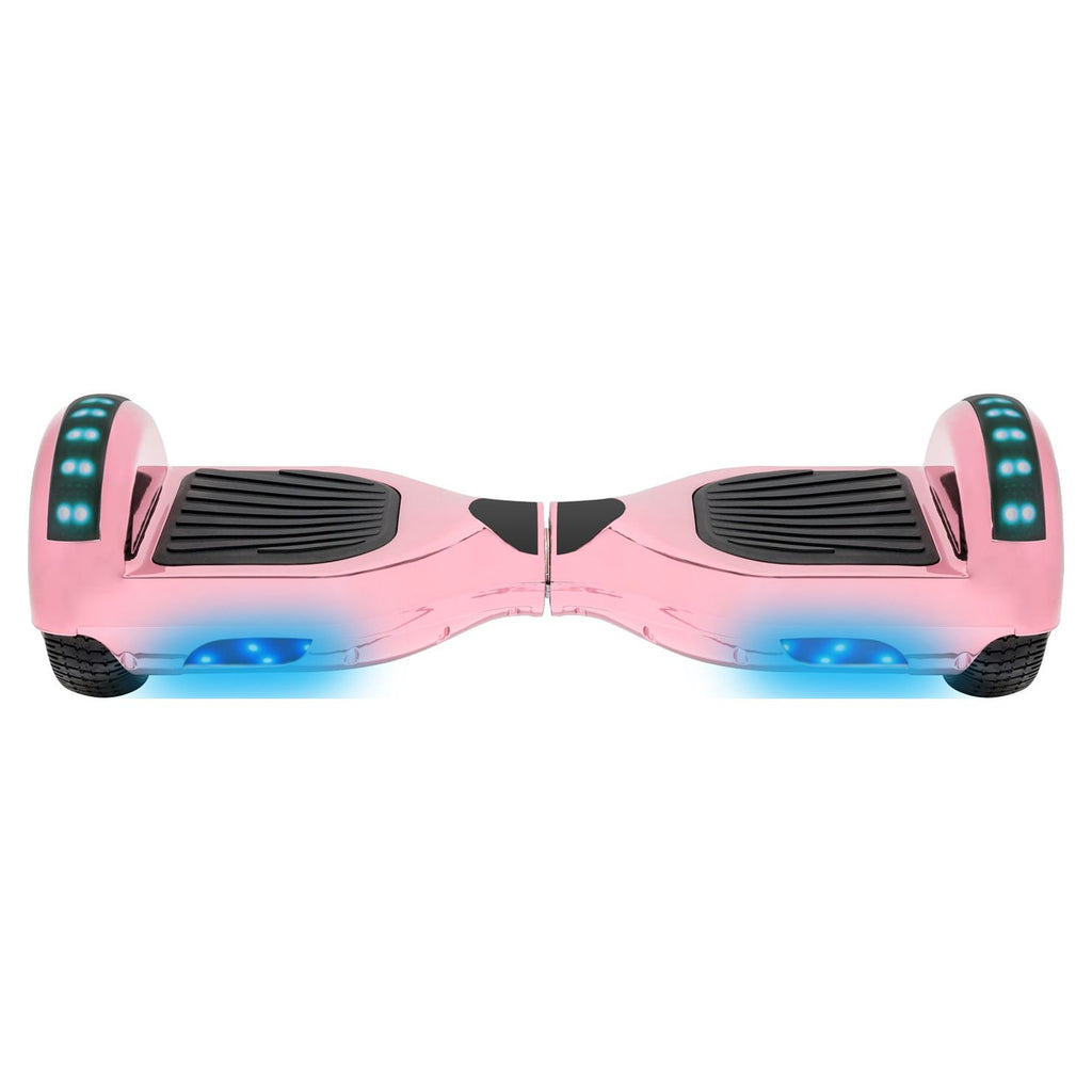 Pink Chrome Self Balancing Electric Scooter with LED Lights K7274