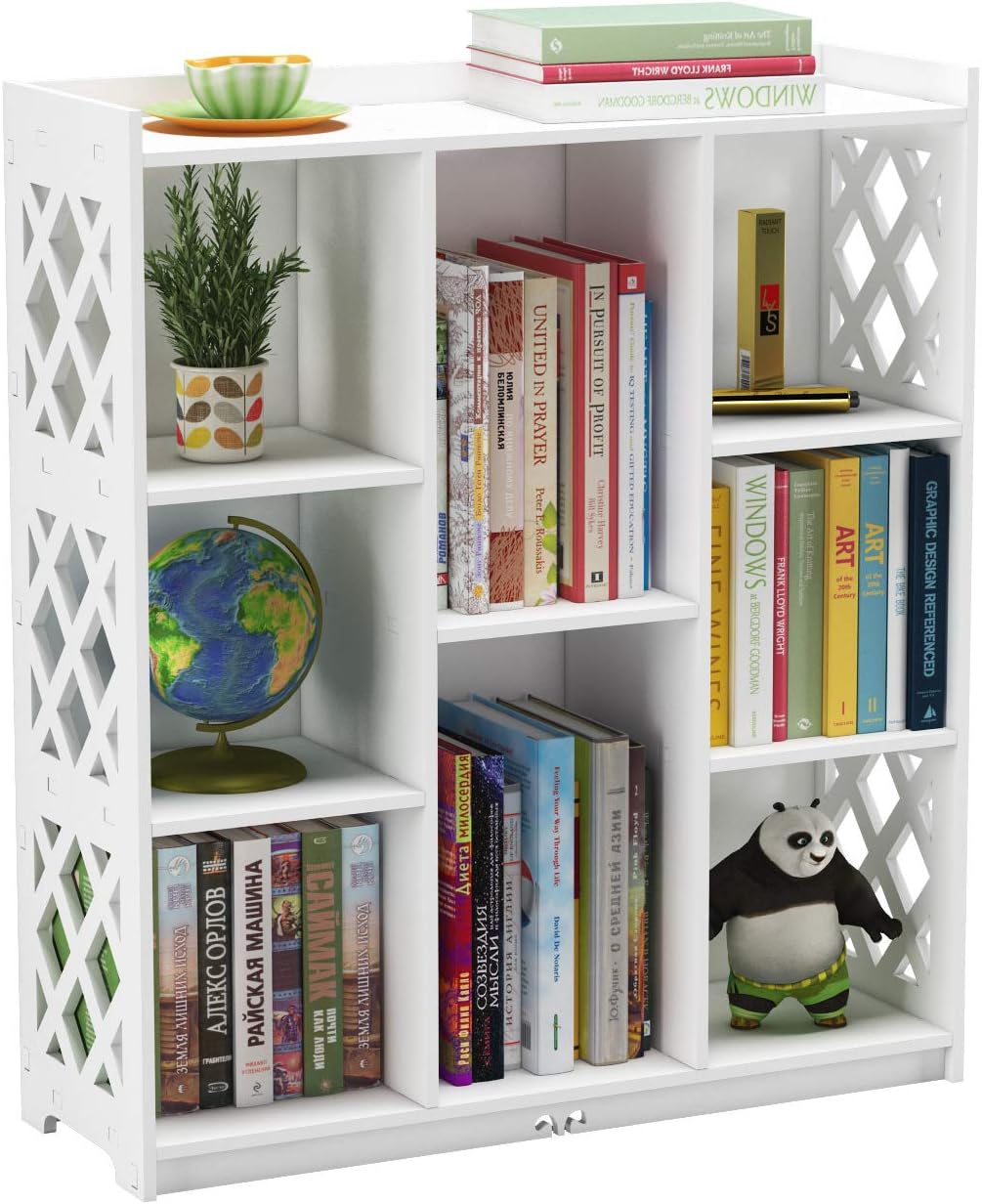 White 8 Cube Storage Bookshelf Q262975