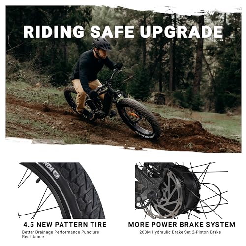 26"x4.8" 750W Electric Mountain Bike with Four-Bar Linkage Suspension P62588