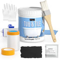 White Semi-Gloss Tub and Tile Refinishing Kit, 25-30sq.ft H40864