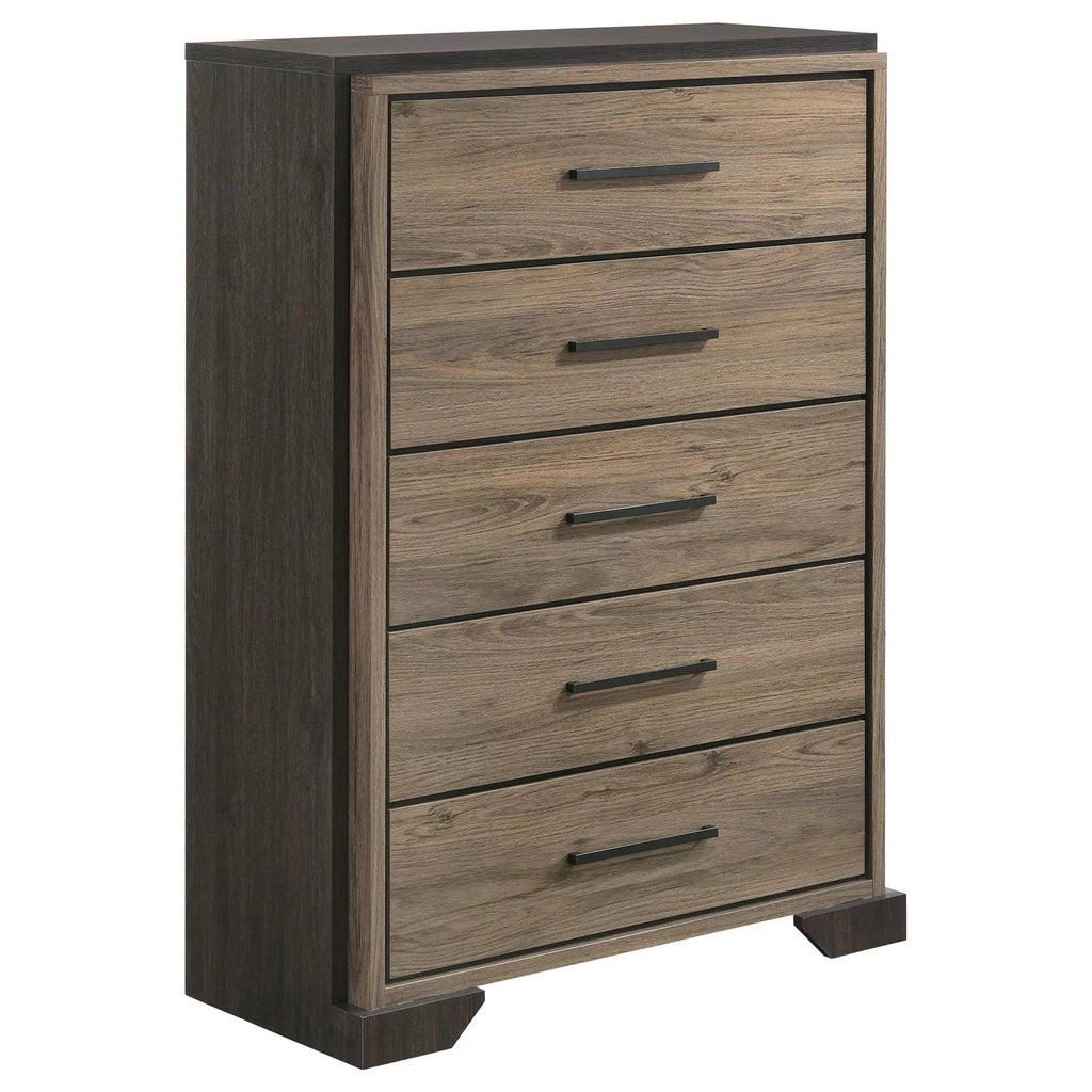 5 Drawer Chest Brown Light Taupe R878826