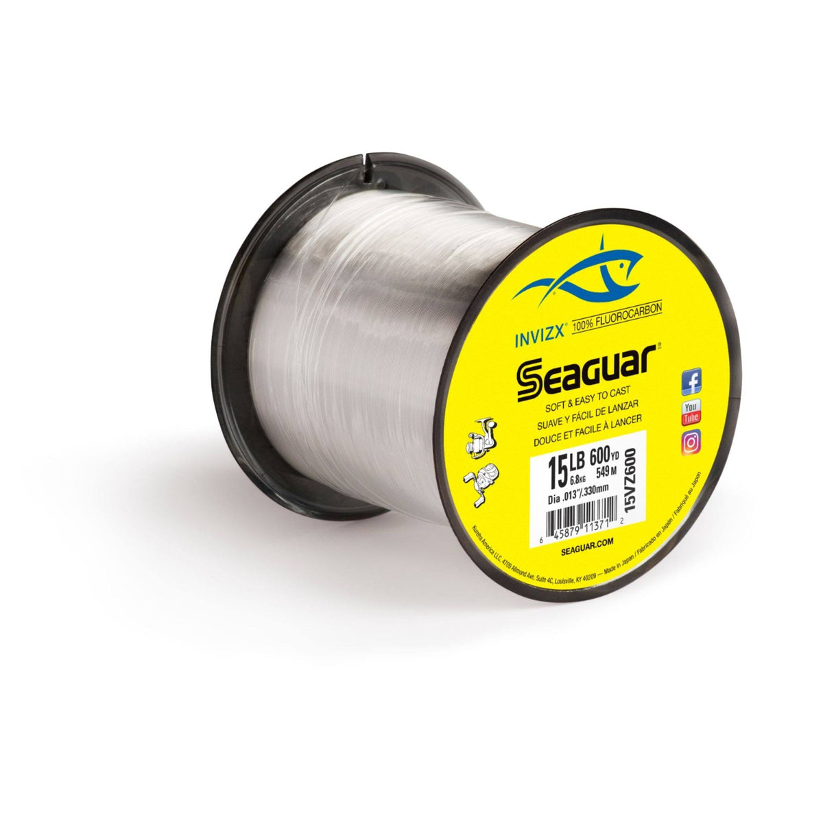 15 lb 600 yd Fluorocarbon Fishing Line T263