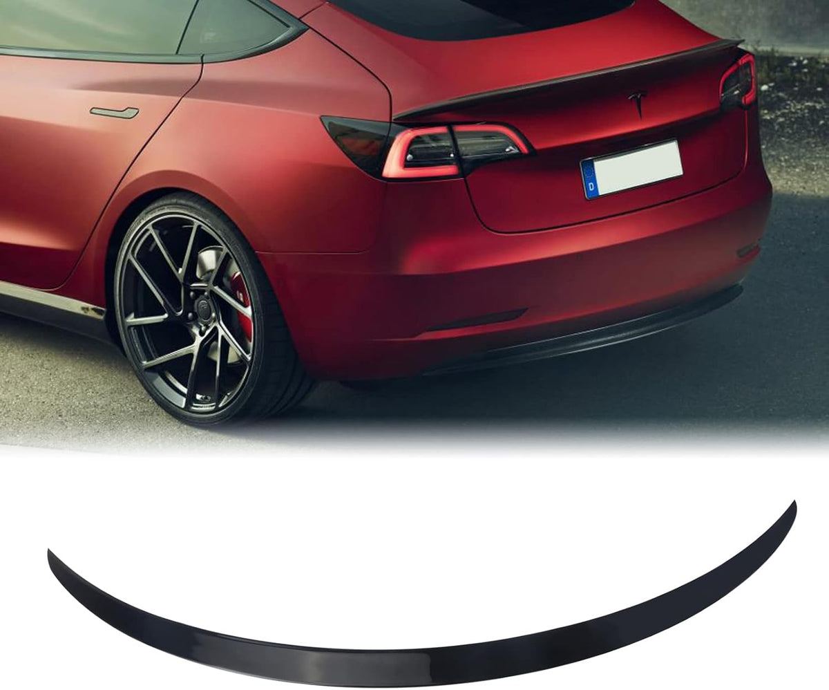 Matte Carbon Fiber Rear Trunk Spoiler for Tesla Model 3 B961