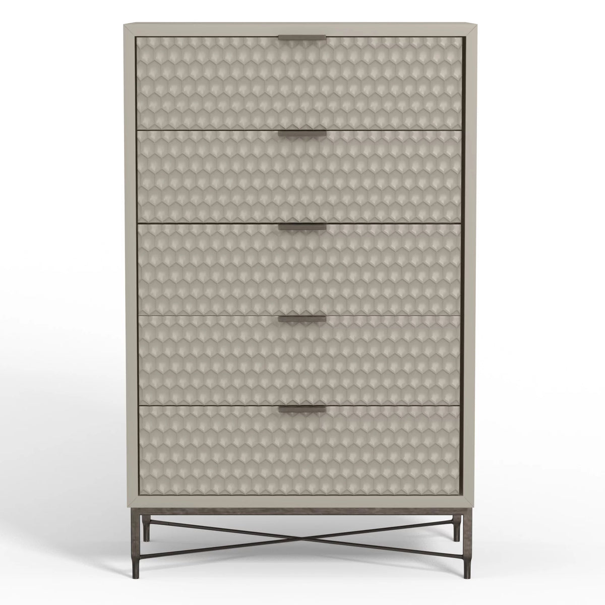 5 Drawer Chest in Taupe F699792
