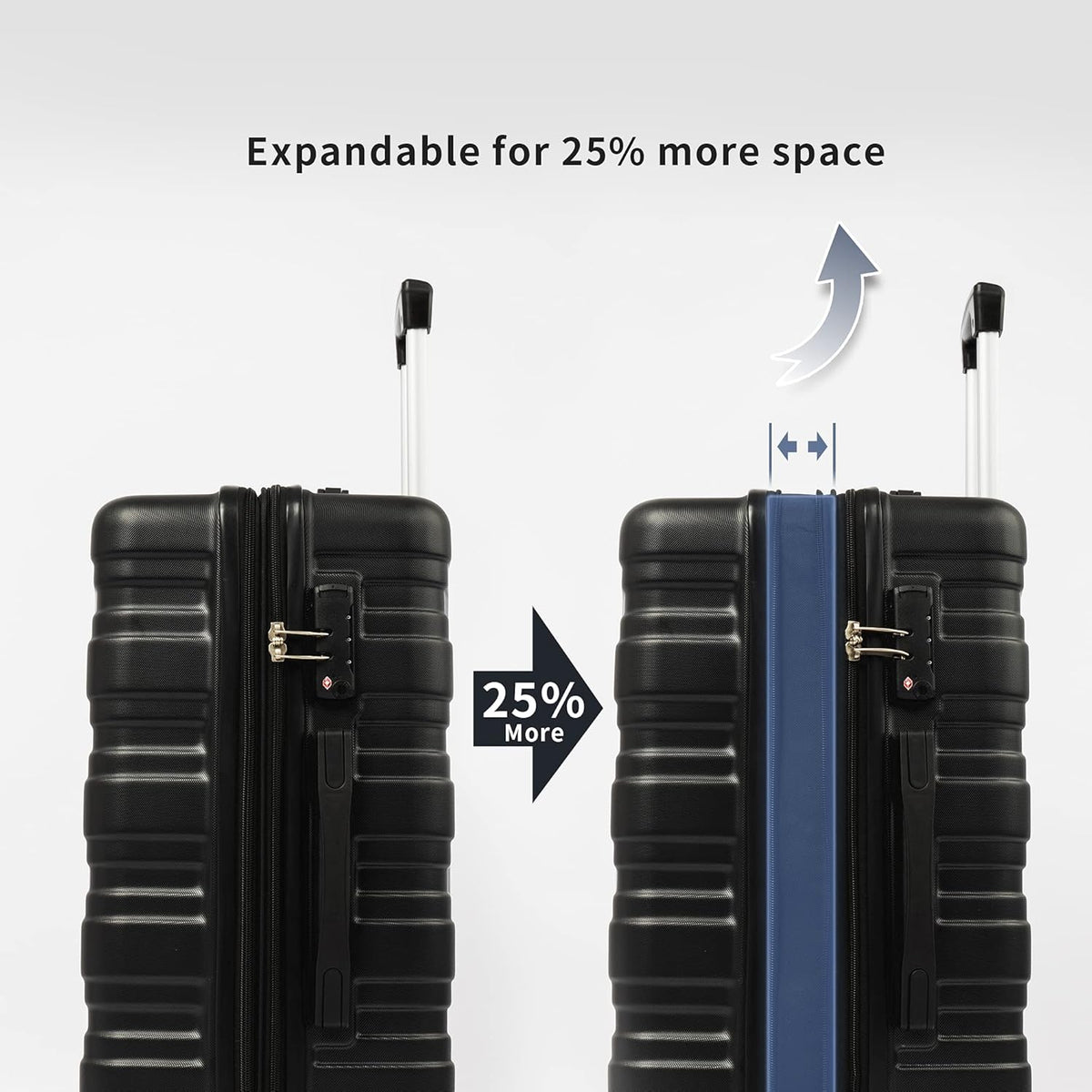 3 Piece Hard Case Expandable Luggage Set G40368