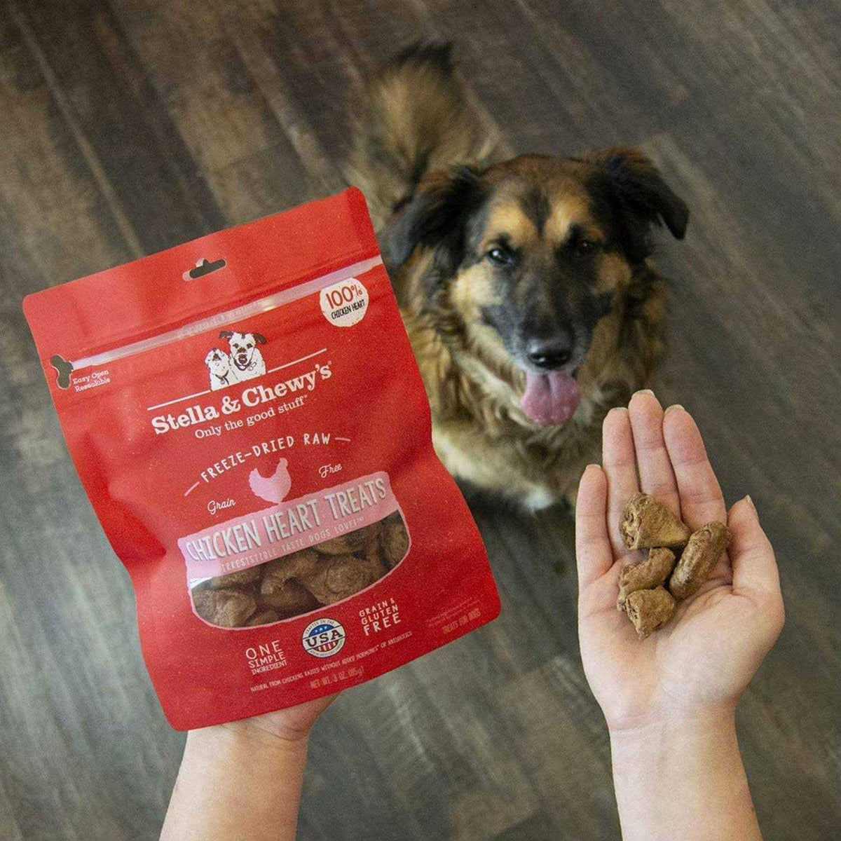 Chicken Hearts Freeze-Dried Dog Treats T98093