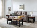 3 Piece Coffee Table Set with Drawers & Open Shelves T13006