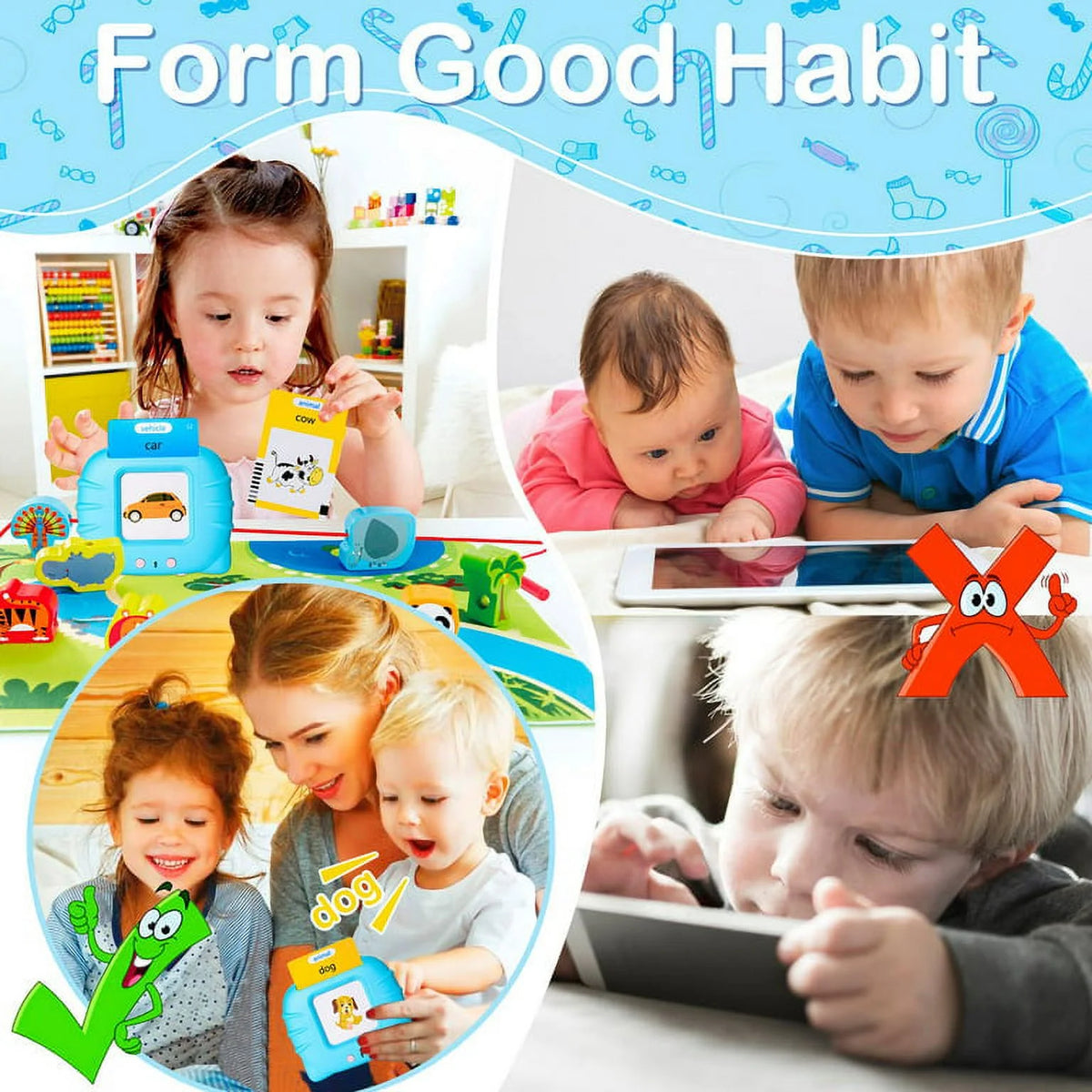 Talking Flash Cards Educational Toys for Toddlers O602