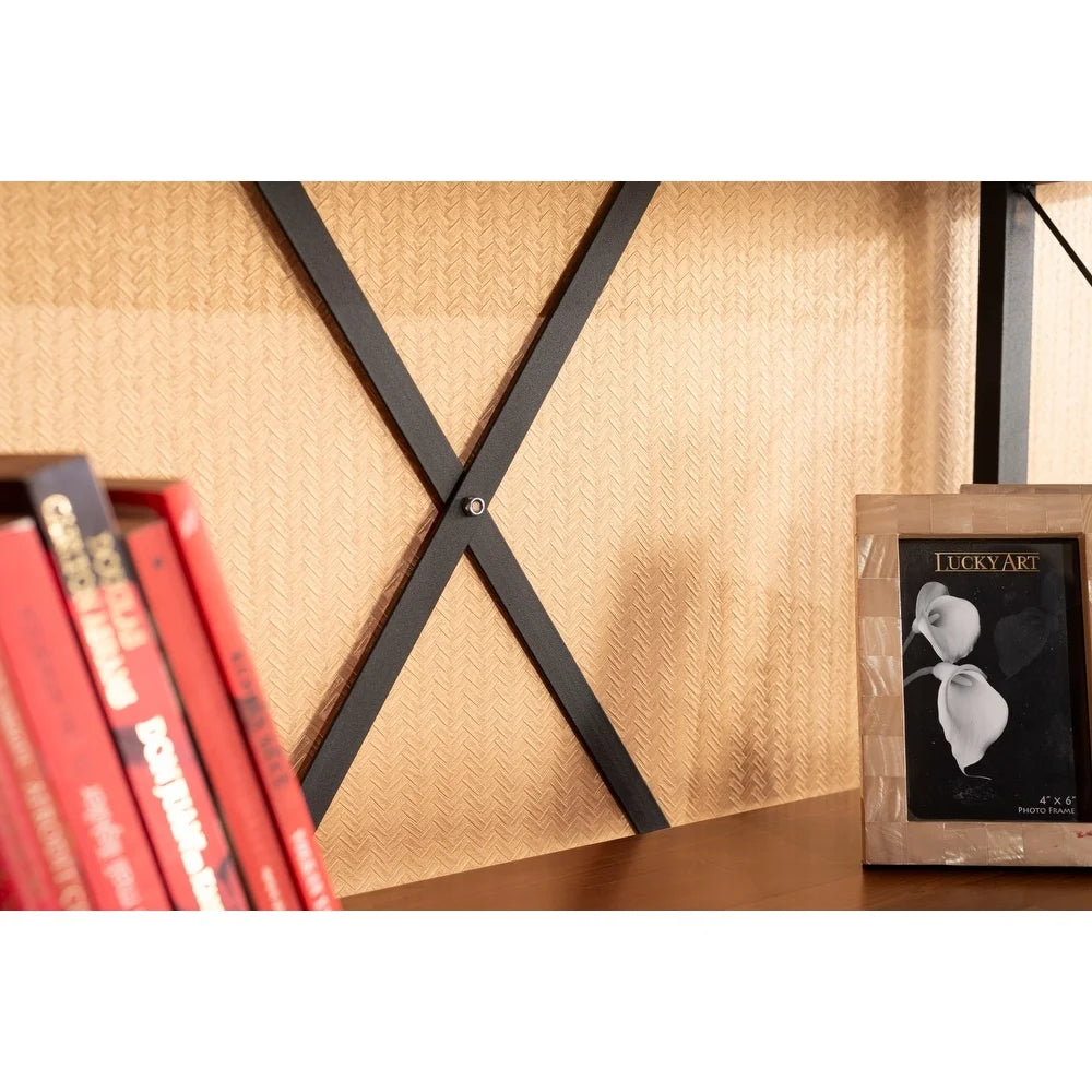 Solid Wood 5 Shelves Bookcase R602763