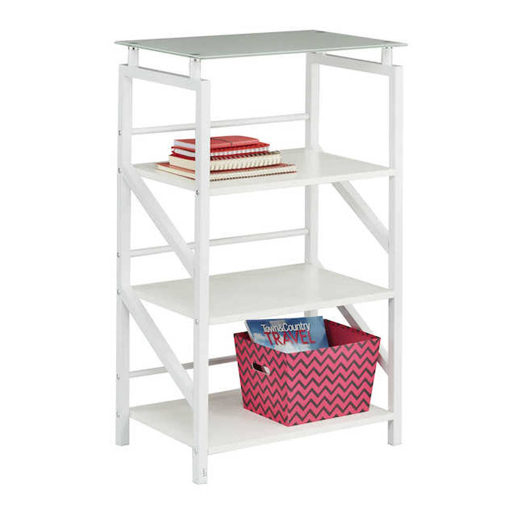 Black Glass Top Bookcase J133173