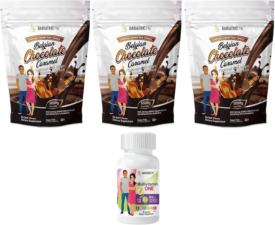 90-Day Bariatric Vitamin Bundle Multivitamin Capsule and Calcium Citrate Soft Chews U4125