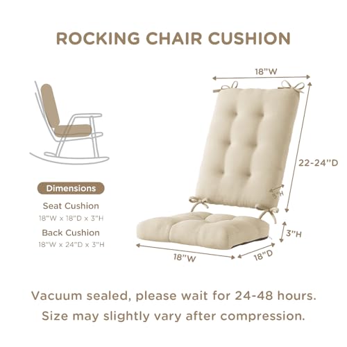 Sage Rocking Chair Cushion Set O2472