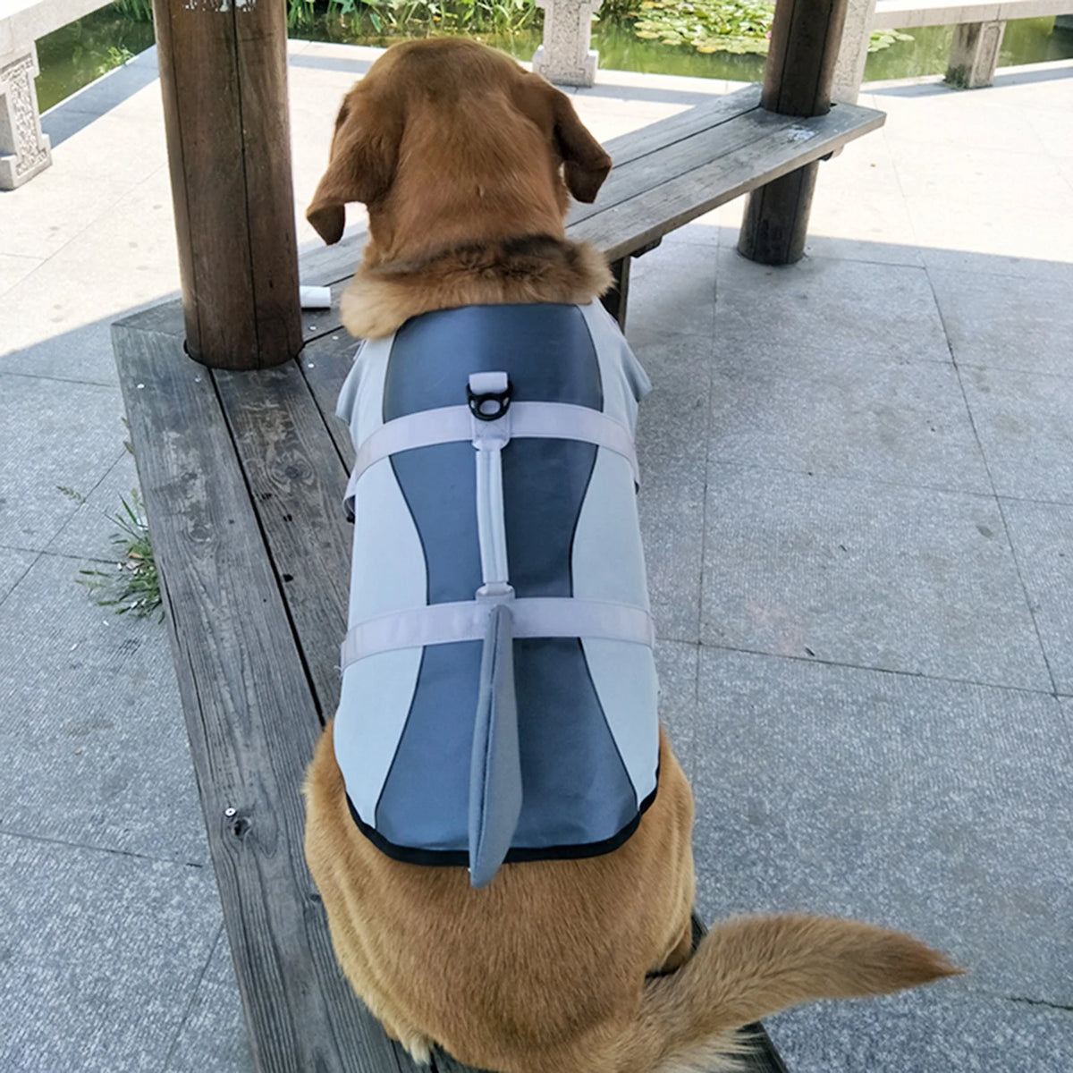Dog Shark Swimsuit Vest Pet Safety Wear A1371