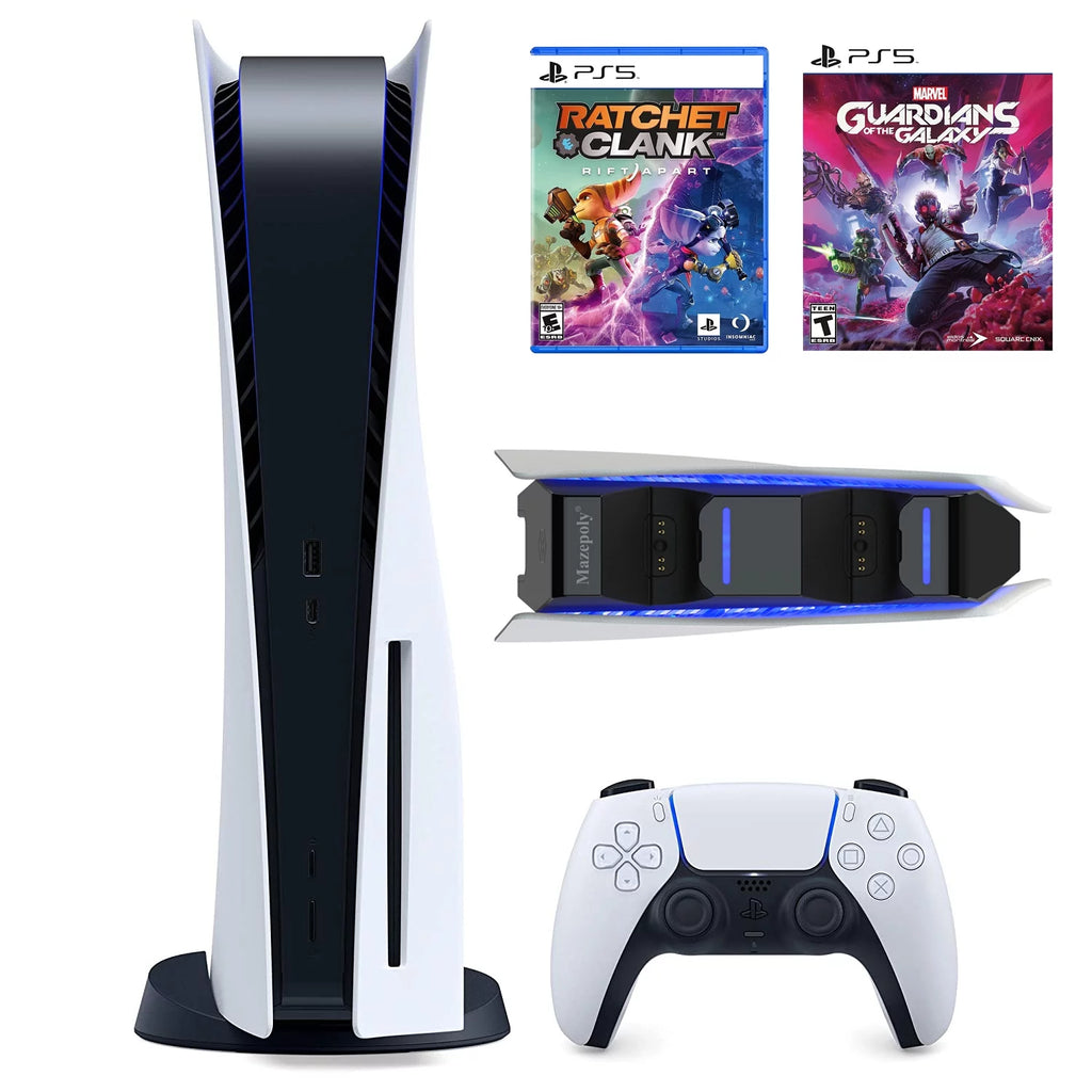 825GB Disc Console with Wireless Controller and Dual Charger Dock S69712