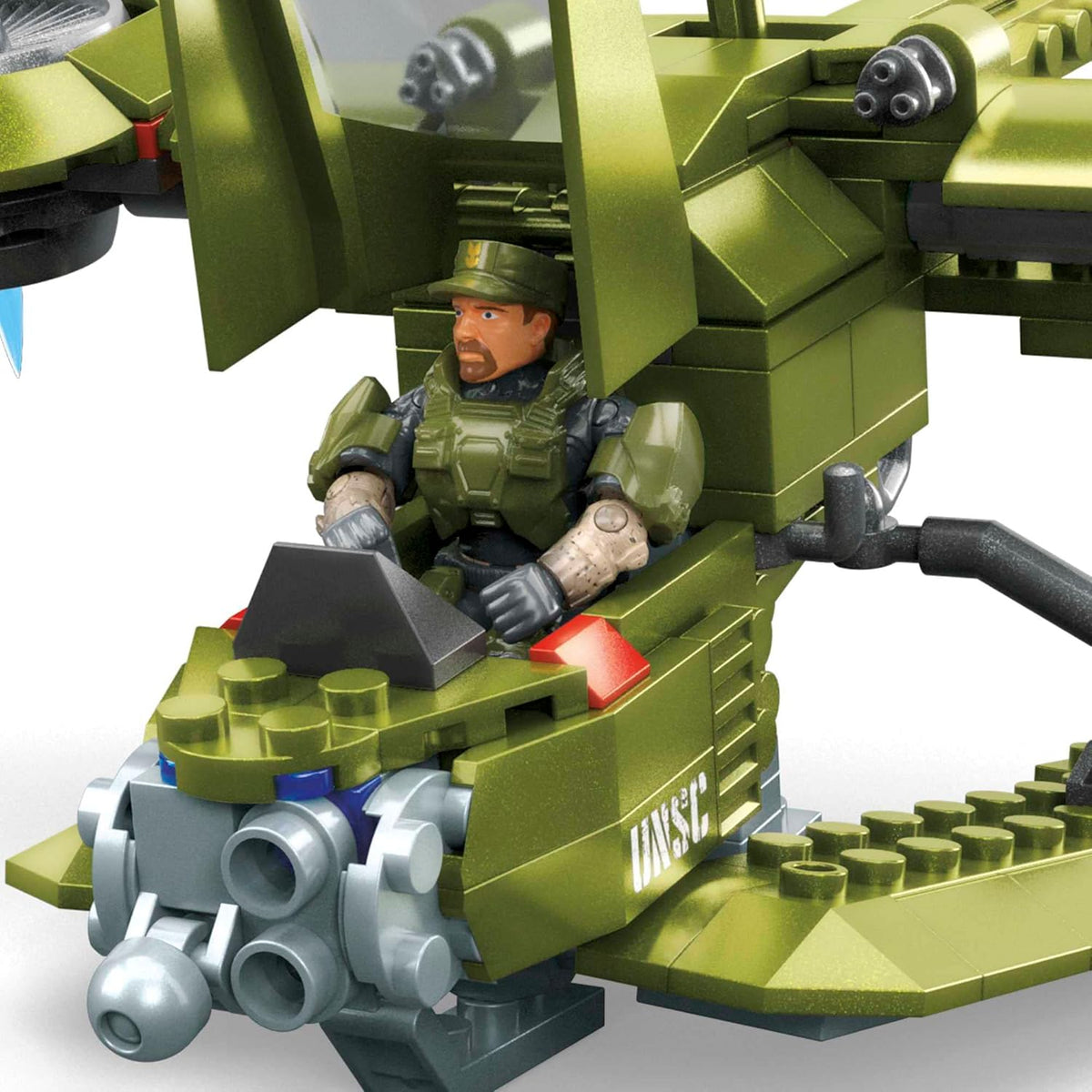 291 Piece UNSC Hornet Recon Aircraft Building Set with 2 Micro Action Figures T655