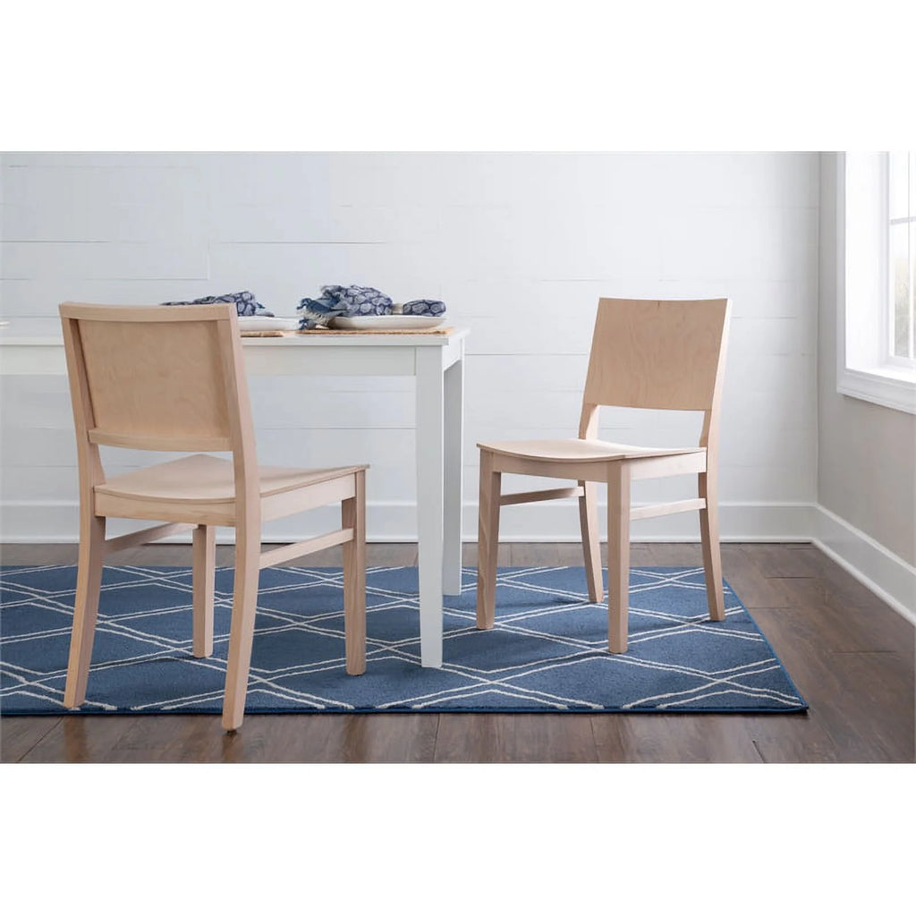 19'' Mid-Century Wood Side Chair Set of 2 J800805