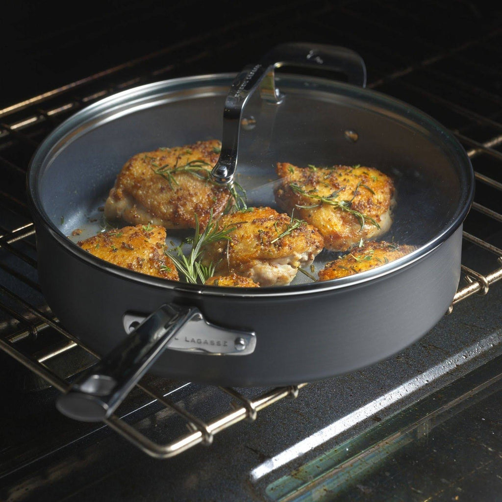 Hard Anodized 5-Quart Covered Saute Pan M25834