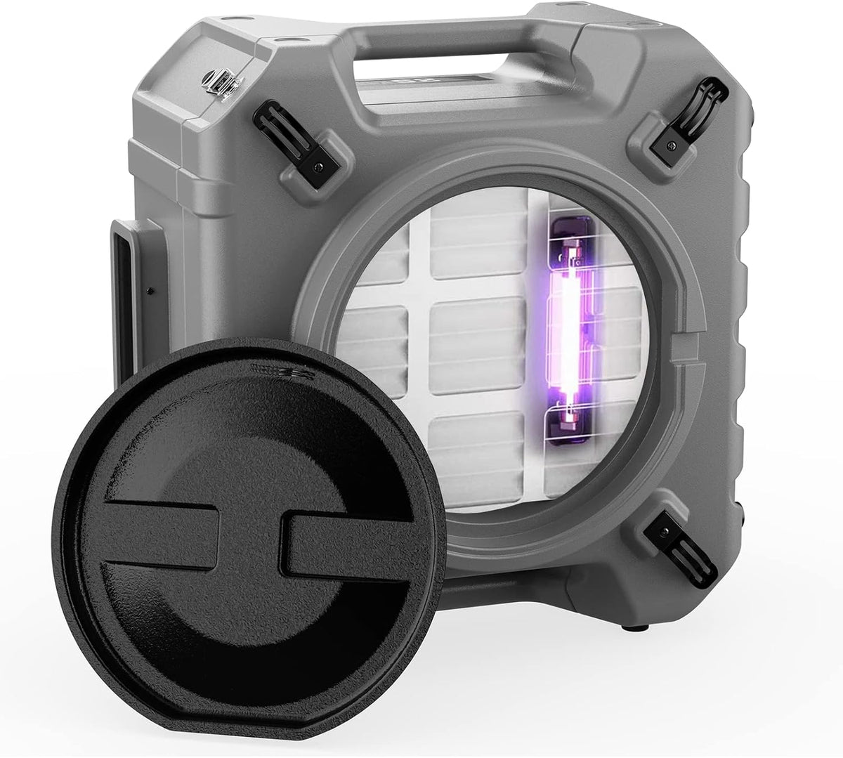 3 Stage HEPA Activated Carbon Air Scrubber 550 CFM Grey Y498