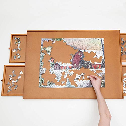 1500 Piece Wooden Puzzle Board with Drawers and Spinner G321012