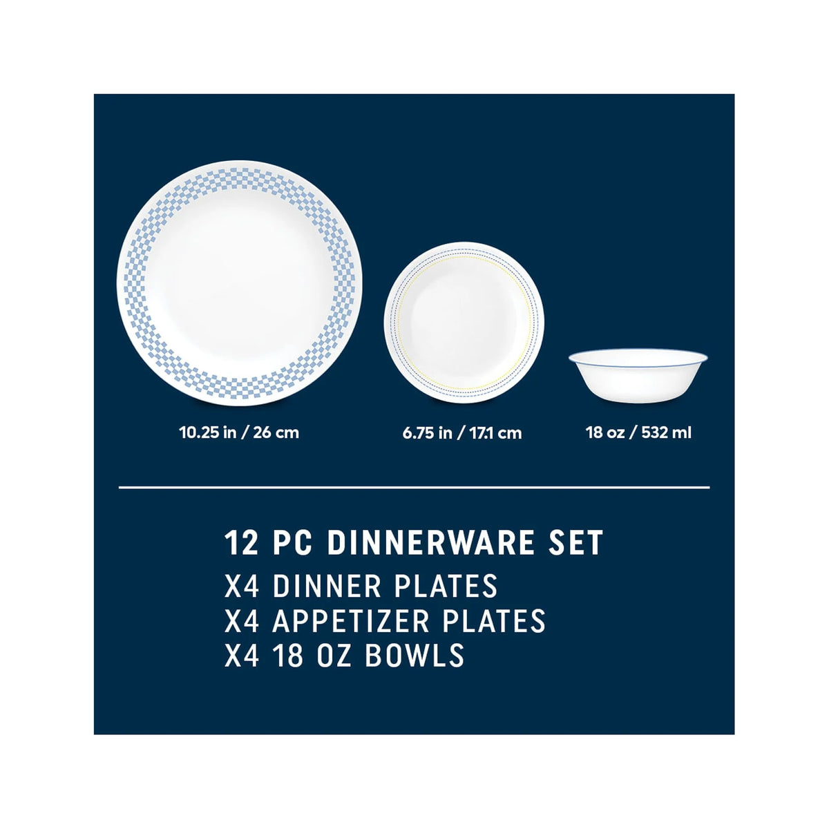 12-Pc Dinnerware Set Y5583