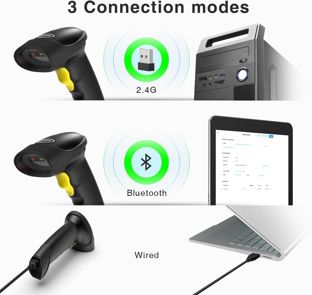 Wireless Bluetooth 2D Barcode Scanner R145781
