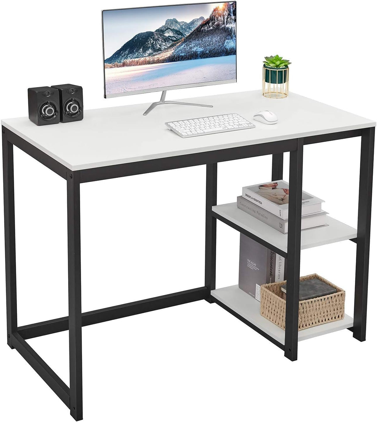 40 inch Computer Desk with 2-Tier Shelves L799200
