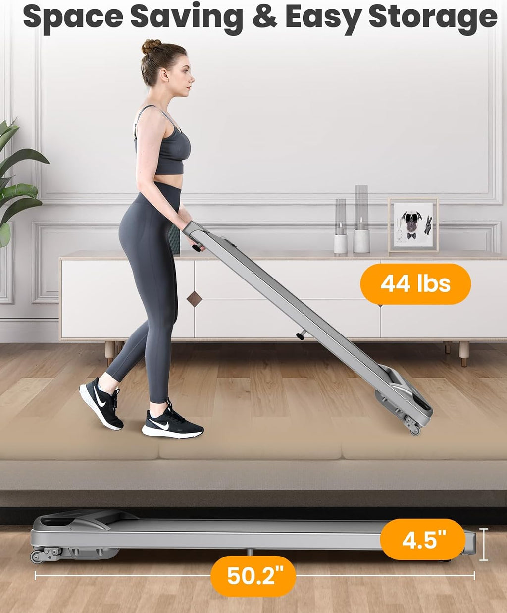 Under Desk Treadmill with Remote Control Q18119