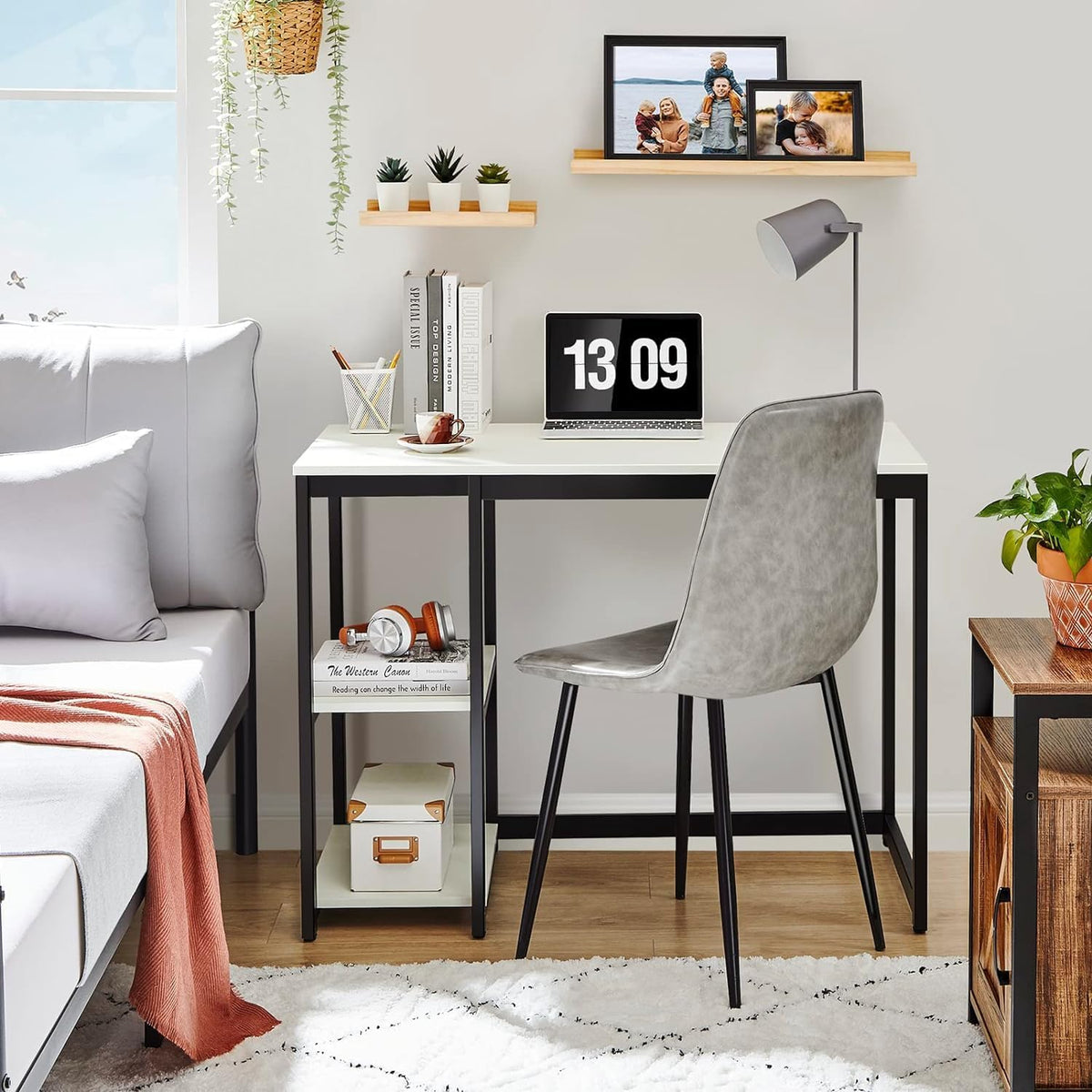40 inch Computer Desk with 2-Tier Shelves L799200