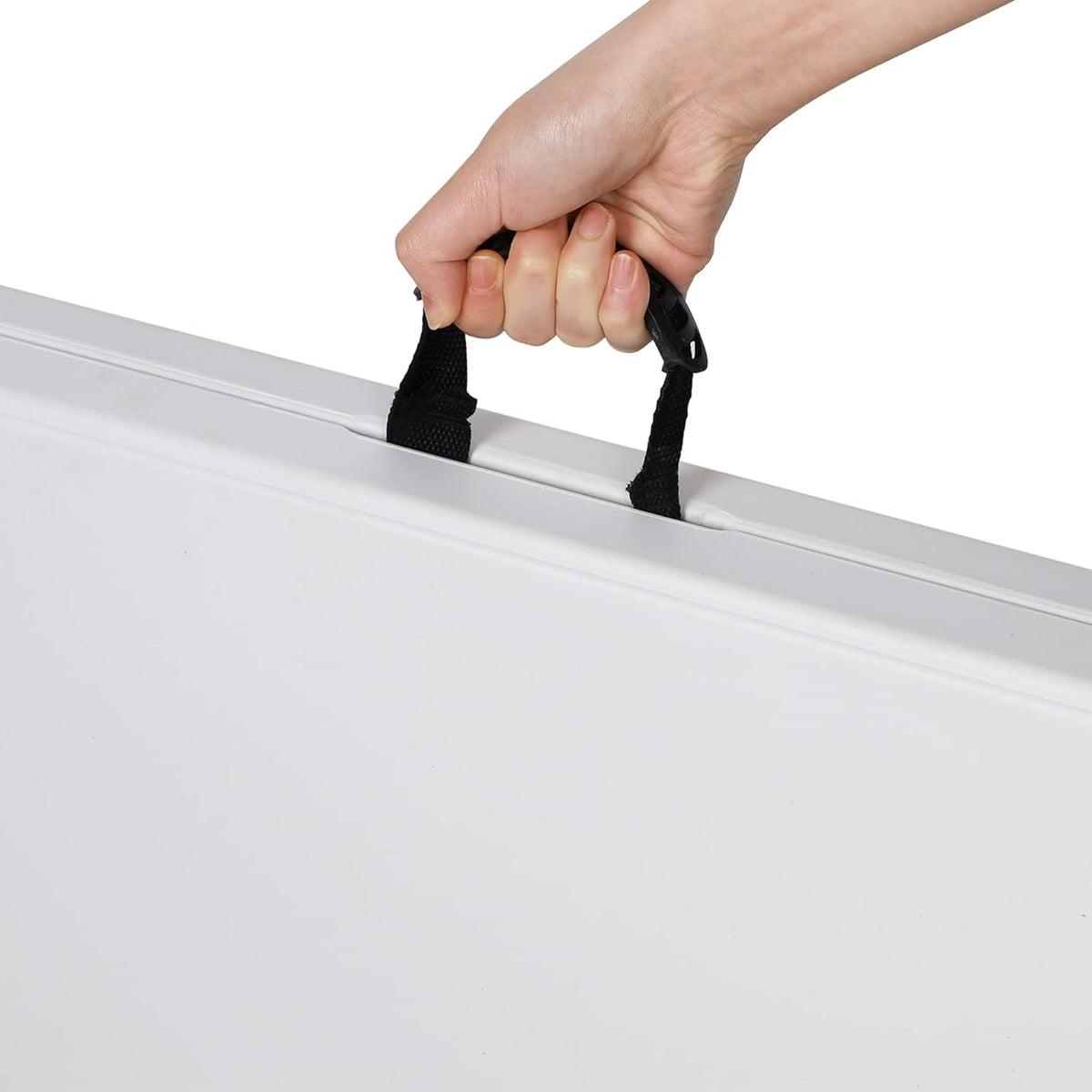 4ft Fold-in-Half Plastic Folding Utility Table Pack of 2 F97430