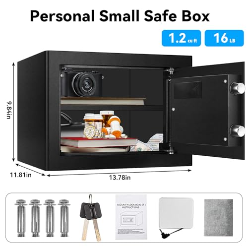 1.2 Cu Ft Electronic Keypad Security Safe Steel Construction Digital Safe B27743