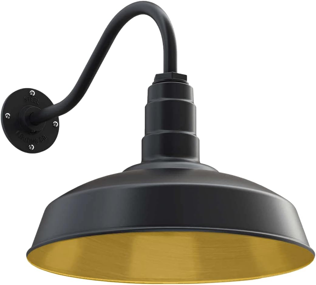 16 Dome Gooseneck Outdoor Wall Mounted Barn Light B124840