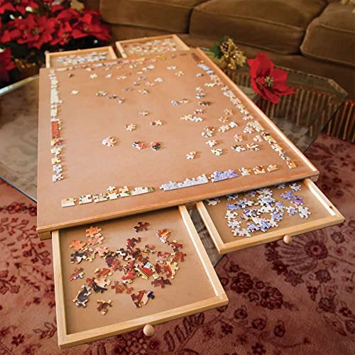 1500 Piece Wooden Puzzle Board with Drawers and Spinner G321012
