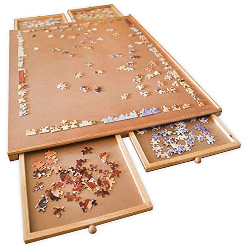 1500 Piece Wooden Puzzle Board with Drawers and Spinner G321012