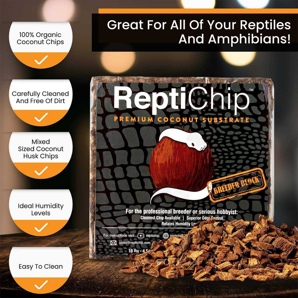 Compressed Coconut Chip Substrate 72 Quart Reptile Bedding B21911