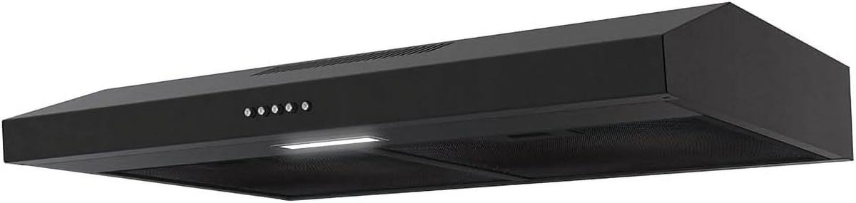 30 in. Ductless Undermount Range Hood in Grit Black with Mesh Filters R127425